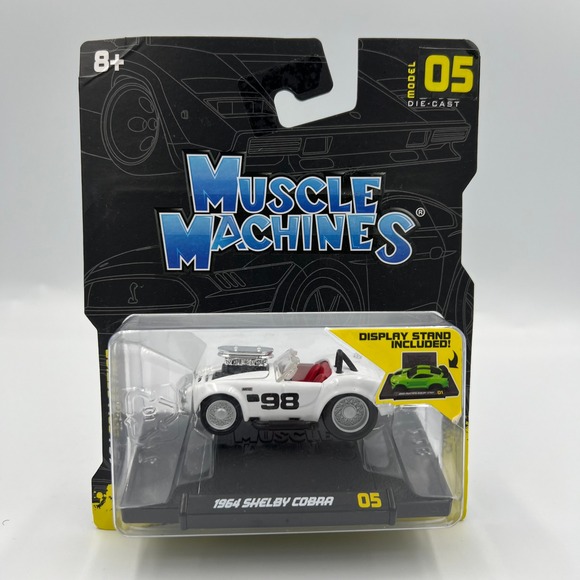 Muscle Machines Other - Muscle Machines 1964 Shelby Cobra 1:64 Die-Cast Car Series 1 Model 05 Stand
